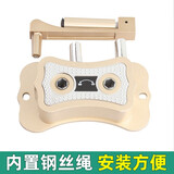 凯顿手摇器升降晾衣架手动晒衣架配件手柄双杆式通用阳台摇把大全凉衣 扇形香槟金12.3-12.6