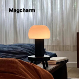 诺克欧美小蘑菇台灯装饰床头卧室客厅无线充电触控创意氛围灯高级桌灯 Dark-night--暗夜黑