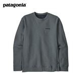 巴塔哥尼亚（Patagonia）男女士情侣款Logo混纺棉加绒加厚套头卫衣P-6UprisalCrew 39657 NUVG L