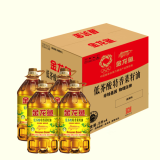 金龙鱼 食用油 低芥酸 非转基因压榨 特香菜籽油5L*4箱装