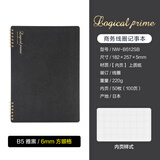 仲林（Nakabayashi）钝色线圈笔记本子B5/50页 记事本作业本商务学生记录本  NW-B512SB