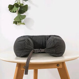 蕾迪琳达U型枕护颈枕颈椎靠枕旅行枕飞机头枕颈托颈椎枕靠垫趴睡午睡枕 低调灰色 微粒子枕