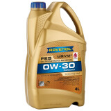 Ravenol FES 0W-30 国六 低灰 Ravenol拉锋 USVO酯类机油 C2 4升 超金装