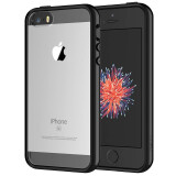JETech 苹果iPhone 5s手机壳SE一代【不适用2020款SE】硅胶防摔保护套4.0英寸屏 黑色