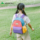 SHUKIKU儿童书包幼儿园背包3-4岁防丢失防泼水双肩包香芋紫S+码S-2118