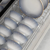 厨递碗套装家用碗盘餐具整套轻奢北欧风景德镇陶瓷碗具套装乔迁送礼 56头配汤碗【礼盒装】 56头