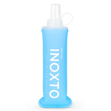 INOXTO弧形便携挤压式健身运动硬水壶跑步马拉松贴身腰带包饮水杯300ml 250ml浅蓝色水壶