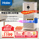 海尔（Haier） 【海尔年度机皇】空气净化器家用氨基酸除甲醛雾霾颗粒物 UV杀菌智慧启停甲醛显示 TVOC四色显示 KJ650F-H600AU1