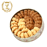 聪明小熊香港珍妮曲奇饼干二味曲奇320g单层进口休闲零食源头直发