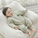 乖奇熊【暖护棉】婴幼儿夹棉连体衣秋冬季保暖棉服宝宝加厚抗菌哈衣爬服