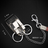 博友不锈钢皮带钥匙扣男士穿腰带腰挂运动裤两用松紧带皮带匙扣锁匙扣 博友5120升级版带防丢链