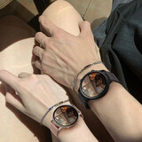 贝吉塔（KOSSKOMI）智能情侣手表一对男女款健康监测蓝牙通话音乐运动手表送女友 情侣对表网带款