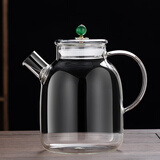 德国进口品质耐高温全玻璃煮茶养生壶电陶炉套装加厚大容量纯玻璃 大号煮茶壶1800ml无内胆单壶不带炉 1L以上