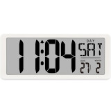 威灵顿闹钟学校办公室钟表大尺寸钟大屏幕正倒计时器简约车间挂钟整点钟 3039标准版-白色