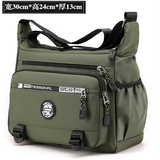 olevo工具包便携式男斜挎结实耐用劳保帆布水电工包木工耐磨五金工具包 大号加厚牛津工具包军绿