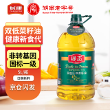 长康 双低菜籽油5L 非转基因低芥酸低硫苷 物理压榨一级食用油