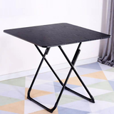 京挚折叠桌子折叠餐桌麻将桌家用户外简易便携式手提桌 JZ-210折叠整面桌黑木纹