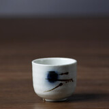 和风四季日式釉下彩手绘陶瓷酒瓶分酒瓶酒具礼盒复古酒壶一口杯小酒杯 飞流酒杯(40ml)单个