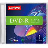 联想（Lenovo） 空白光盘 DVD-R刻录光盘  DVD+R车载数据16X 4.7G DVD-R 精致盒装（单片装）