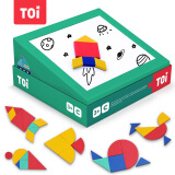 TOI几何形状进阶磁性拼图拼板画板七巧板儿童玩具3-4-5-6岁宝宝男孩玩具女孩六一儿童节礼物 几何形状进阶拼图