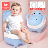小哈伦儿童马桶婴儿坐便器婴幼儿尿盆小孩宝宝小便器升级软垫坐垫天空蓝