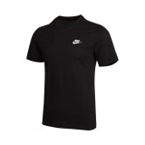 耐克（NIKE）男子 T恤 AS M NSW CLUB TEE 运动服 AR4999-013 黑色 L码