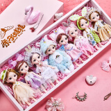 奥智嘉换装娃娃儿童玩具女孩迷你玩偶洋娃娃礼盒装过家家六一儿童节生日礼物