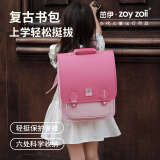 zoy zoii儿童书包男孩女孩一到三年级学生复古双肩包舒适透气背包小孩用