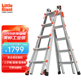 雷都捷特（LittleGiant） 家用/工程梯子铝合金伸缩人字梯直梯 折叠多功能登高梯15422-001