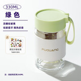 富光（FUGUANG）玻璃杯女夏高颜值便携牛奶咖啡果汁早餐杯刻度新款2025暖手水杯子