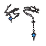 佩舟新款荆棘耳骨夹无耳洞耳环女高级感小众潮酷复古耳饰 不对称耳夹一对