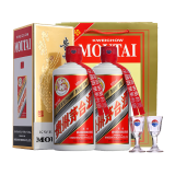 茅台（MOUTAI）贵州茅台酒 53度飞天茅台 酱香型白酒收藏礼盒 53度 500mL 2瓶 享礼袋 2018年