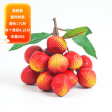 八千城各种仿真水果模型蔬菜塑料假水果道具摆件西瓜苹果水果店装饰品 15头塑料带叶荔枝串