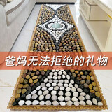 养生礼物送爸爸妈妈实用礼品送长辈50-80岁父母礼物鹅卵石按摩垫 中医推荐 欧式翡翠绿球款40/150