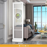 柒妖捌美家 QY BA MEI JIA新中式客厅隔断屏风玄关柜卧室酒店创意雕花双面门厅柜座屏可置物 高190长53(底盘宽度30)