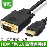 誉陆科技（YL） hdmi转vga线带音频转换器高清视频连接线电脑笔记本盒子蓝光笔记本接显示器投影 电脑笔记HDMI转接到带VGA显示器（无源无音频） 1.5米