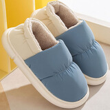 俞兆林棉拖鞋男女居家用外穿包跟羽绒布保暖棉鞋 YG001
