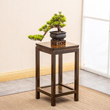 竹千变 花架 楠竹花架子盆景架阳台花架多层多肉花几中式客厅花架仿古置物创意花台 仿古小号花台