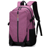 格比森双肩包男初高中大学生书包大容量15.6英寸电脑背包防泼水旅行包 紫色