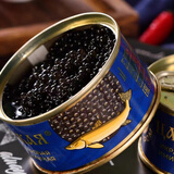 OIMG俄罗斯原装进口铁盒黑鱼子酱大马哈鱼籽寿司料理鱼子即食120克 铁盒黑鱼子酱120克*5盒