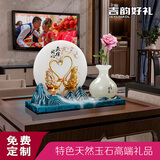 吉韵好礼 结婚礼物送新人有纪念意义高端大气上档次新婚礼品定制婚房摆件 永结同心倒流香套装