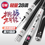 GWGW别兆至尊6.3米28调综合大物杆碳素台钓竿超轻鲤鱼竿湖库大物竿