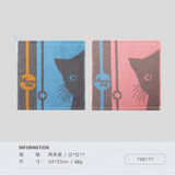 金号（KING SHORE） 纯棉毛巾全棉挂绳方巾柔软吸水情侣面巾 儿童挂绳小毛巾 红色+兰色 2条