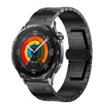 IXV高清大屏GT4pro+华强北GT5Pro保时捷GT5Pro+可接打电话watch5智能手表 黑色表盘+黑色钢带