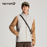 探拓（TECTOP）鸭绒羽绒服马甲男轻薄保暖上衣 男款黄螺 M