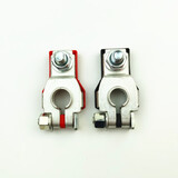 速卖迪电瓶卡子黄铜汽车蓄电池桩头电瓶接线端子夹头接头夹子电瓶夹子 小孔日款黄铜镀锡电瓶夹1对