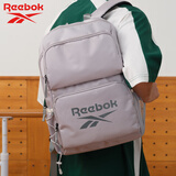 锐步防泼水轻量化双肩包多隔层耐磨运动背包透气可调肩带 灰色