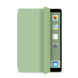 zoyu iPad mini4保护套迷你4适用于苹果平板电脑A1538三折简约a1550软壳全包防摔 嫩绿色【配钢化膜】 mini4