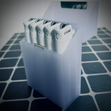 瑞典Cricket草猛砂轮打火机一次性尼龙防爆原装进口火机纯白系列5-25支礼盒打火机定制订做 草蜢纯白（5支）烟盒装