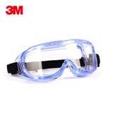 3M 护目眼罩防冲击骑车防风沙透明眼镜实验化工防液体喷溅护目眼镜 1623AF  升级防雾款